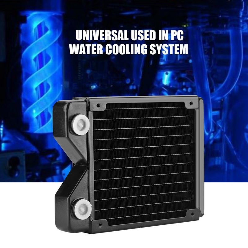 fosa G1/4 Thread 120mm/240mm/360mm PC Water Heat Exchanger Computer Copper Heat Radiator Heat Sink for Computer Water Cooling System(120 mm) - Image 4